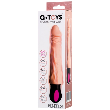 Виброфаллос с подогревом A-toys Benedick
